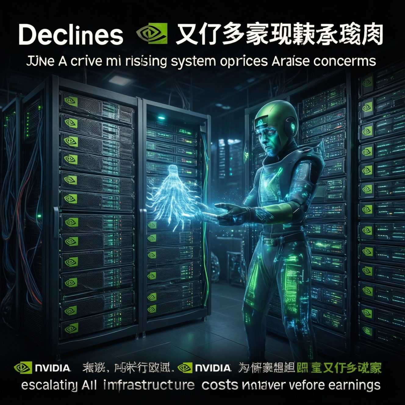 Акции nvidia снизились перед отчетностью на фоне роста цен на серверы