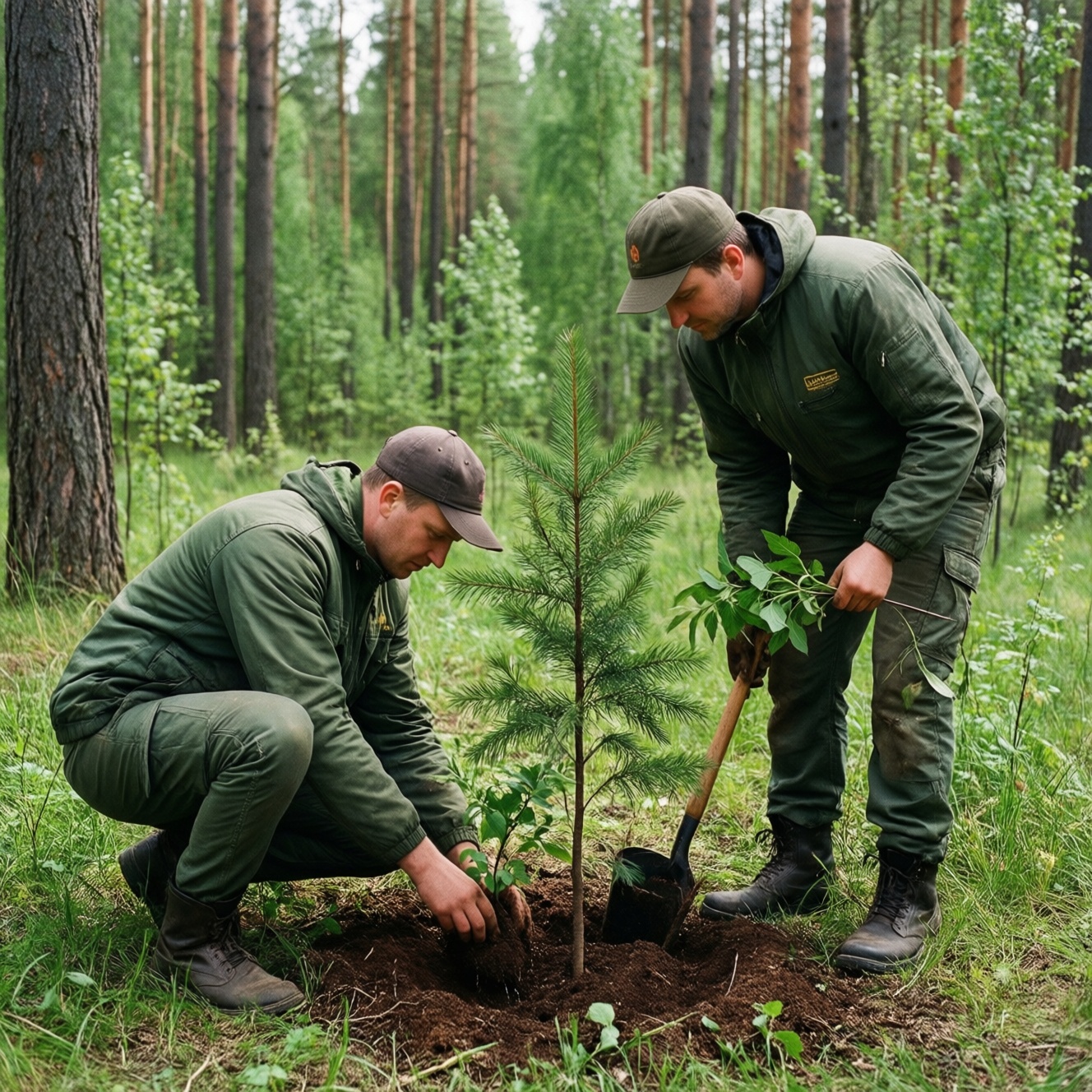 В Прикамье восстановили лес в Гайнском и Чусовском округах при участии школьников